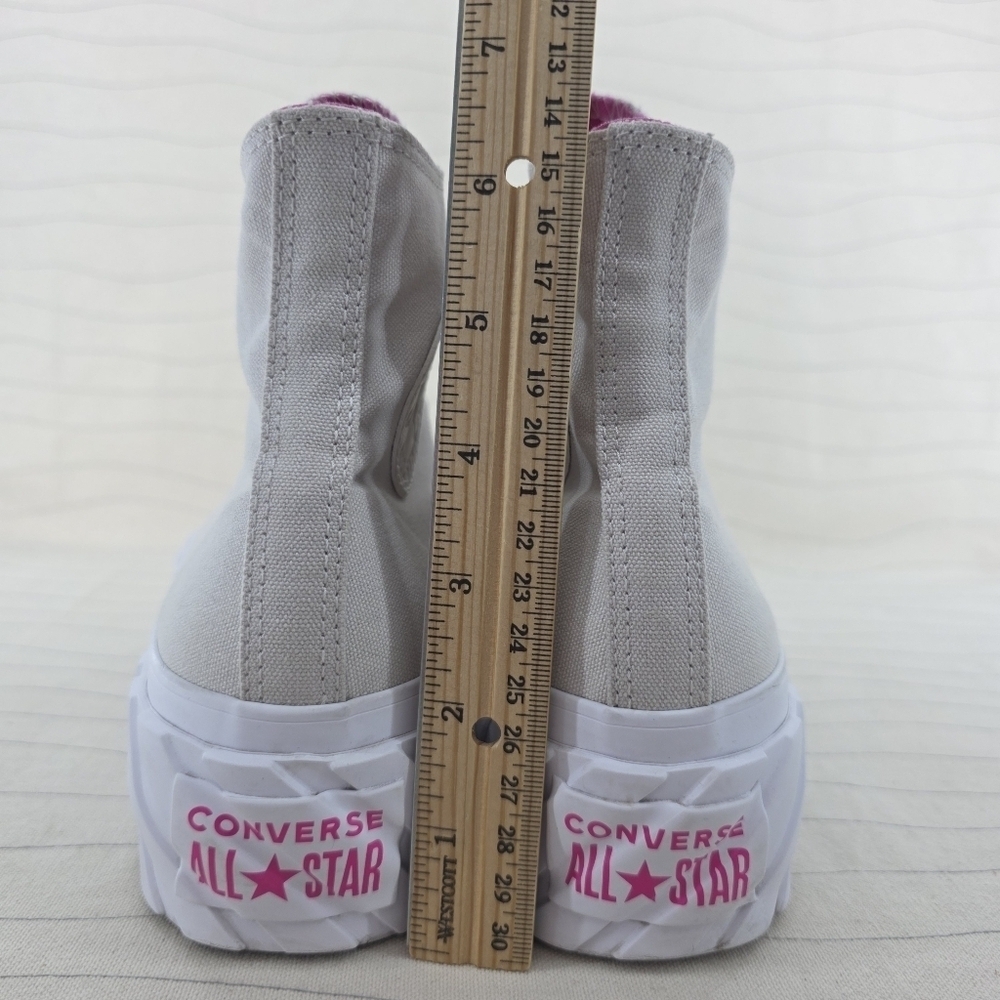 Converse Womens Chuck Taylor All Star Lift 2X Hi Putty Platform Shoes Size 9.5 - Picture 7 of 12